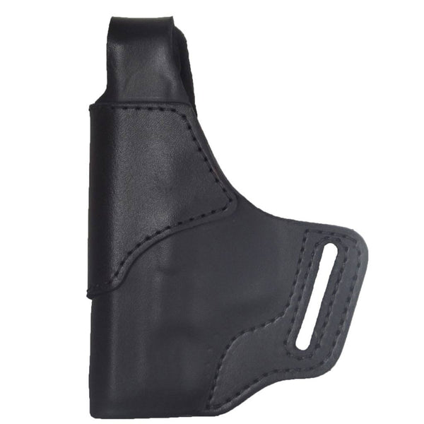 Leather Smith and Wesson Shield 9 / 40 Holster - Made in USA - Front - Black