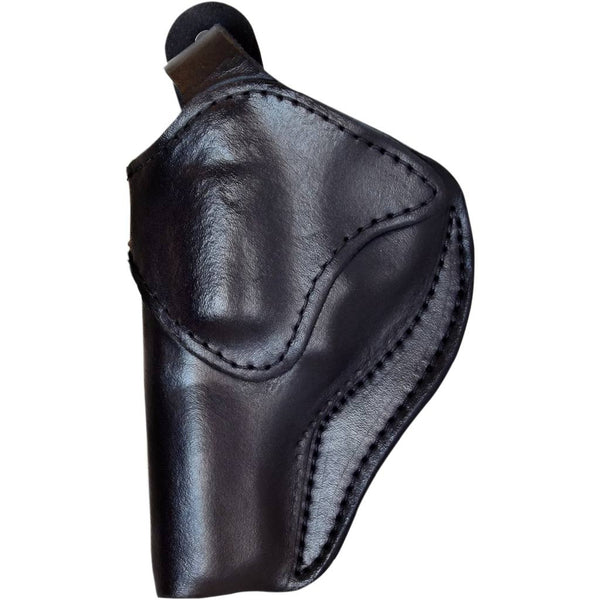 Leather Ruger SP101 Holster - Made in USA - Front - Black